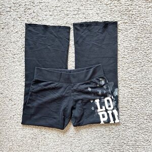 Victoria secret flare leopard print sweatpants